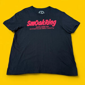 Indie Streetwear Black Smoakring BBQ Tee T-Shirt Men’s XL